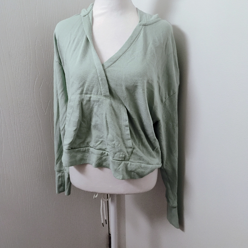 Sweaty Betty Relax Hoodie Pullover Salix Green Sz M